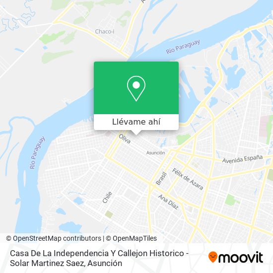 Mapa de Casa De La Independencia Y Callejon Historico - Solar Martinez Saez