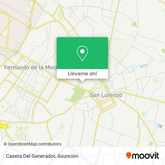 Mapa de Caseta Del Generador