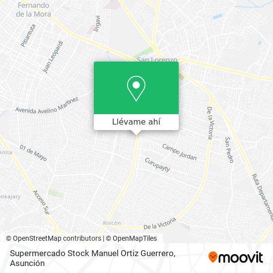Mapa de Supermercado Stock Manuel Ortiz Guerrero