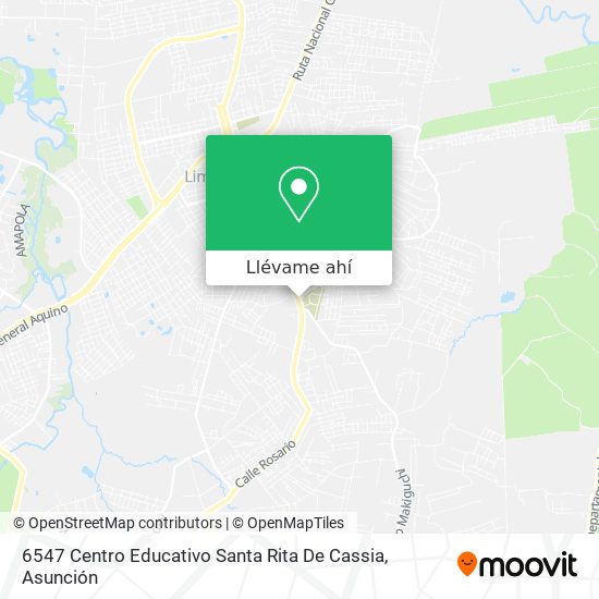 Mapa de 6547 Centro Educativo Santa Rita De Cassia