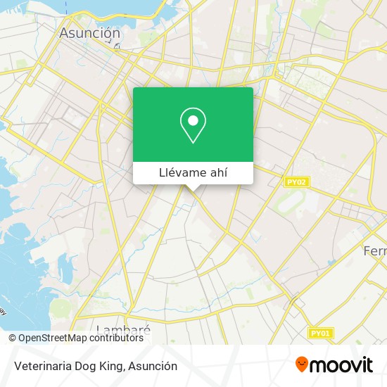 Mapa de Veterinaria Dog King