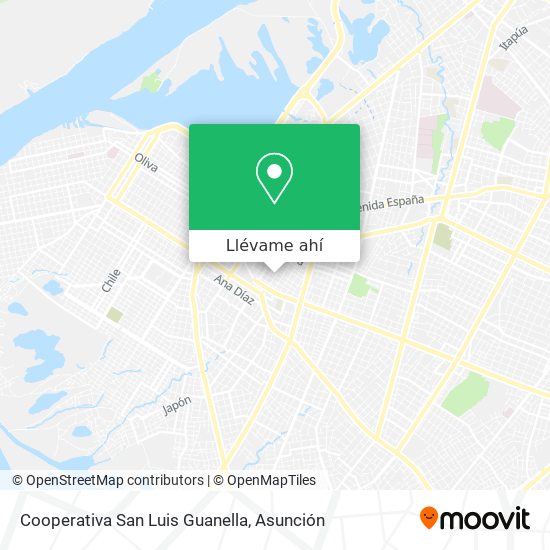 Mapa de Cooperativa San Luis Guanella