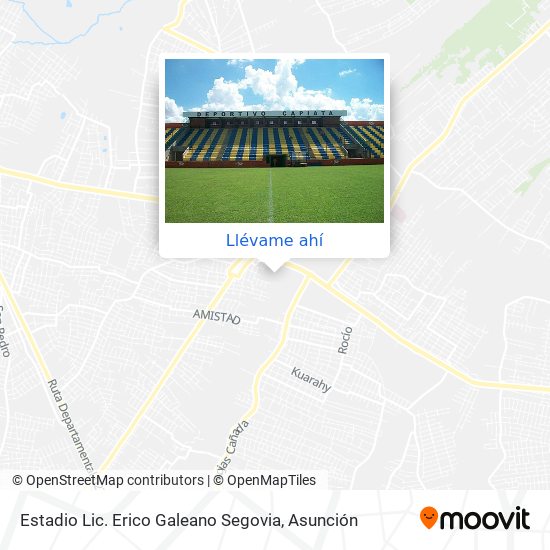 Mapa de Estadio Lic. Erico Galeano Segovia