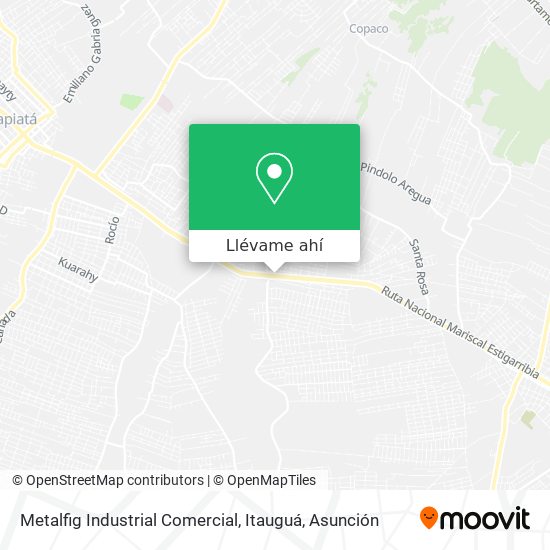Mapa de Metalfig Industrial Comercial, Itauguá