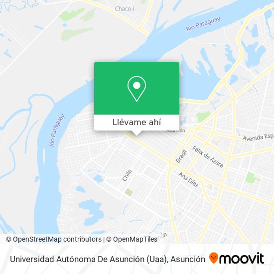 Mapa de Universidad Autónoma De Asunción (Uaa)
