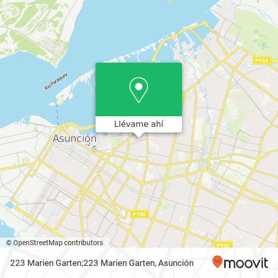 Mapa de 223 Marien Garten;223 Marien Garten