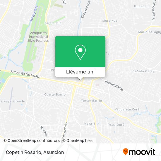 Mapa de Copetin Rosario