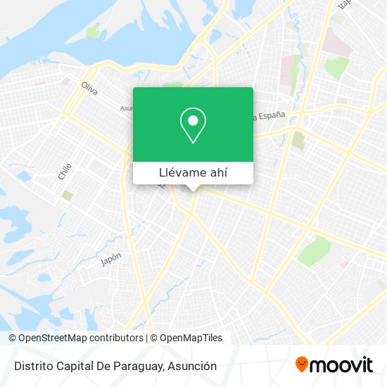 Mapa de Distrito Capital De Paraguay