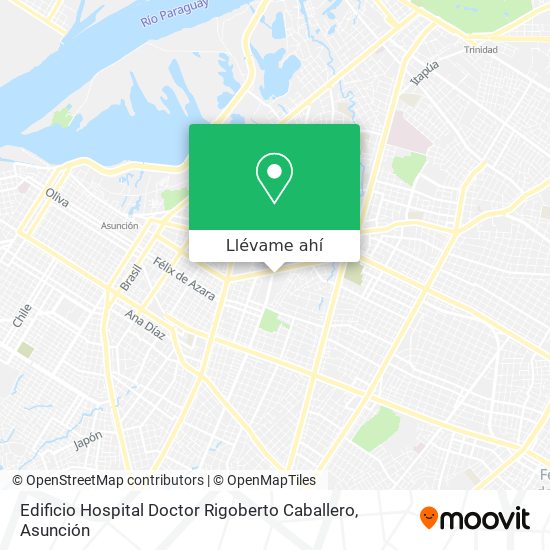 Mapa de Edificio Hospital Doctor Rigoberto Caballero