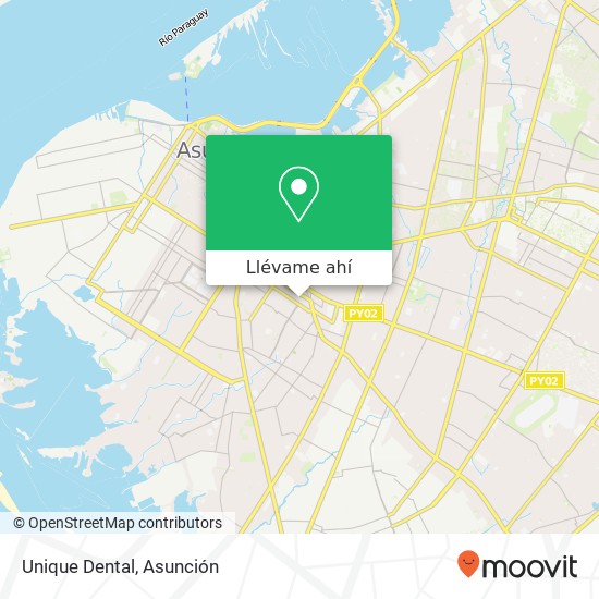 Mapa de Unique Dental