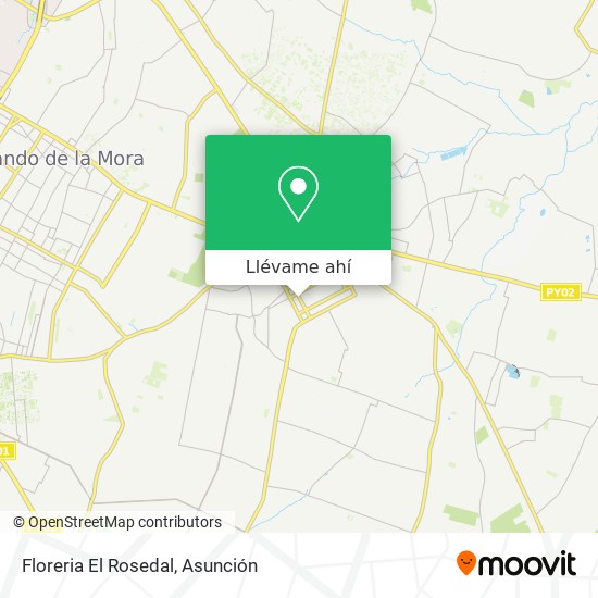 Mapa de Floreria El Rosedal