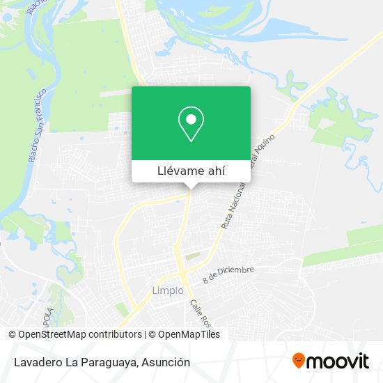 Mapa de Lavadero La Paraguaya