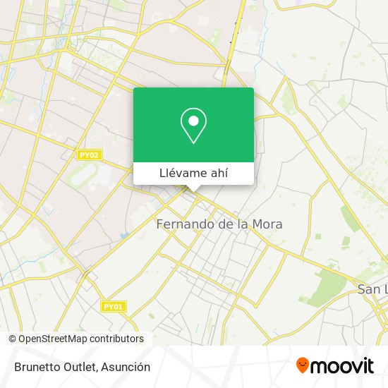 Mapa de Brunetto Outlet