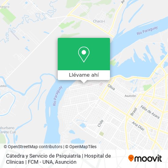 Mapa de Cátedra y Servicio de Psiquiatría | Hospital de Clínicas | FCM - UNA