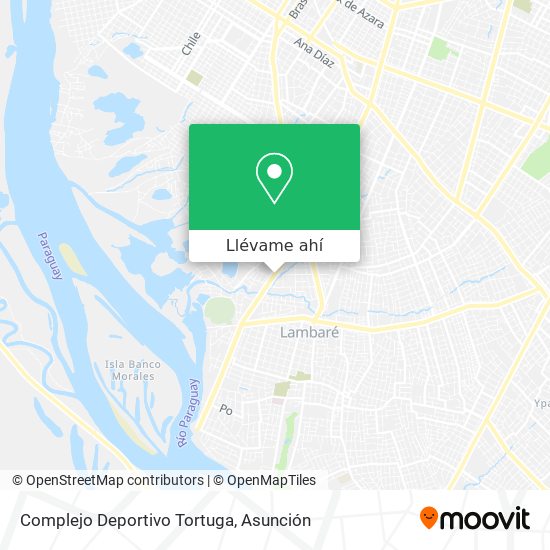 Mapa de Complejo Deportivo Tortuga