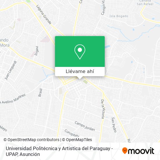 Mapa de Universidad Politécnica y Artistica del Paraguay - UPAP