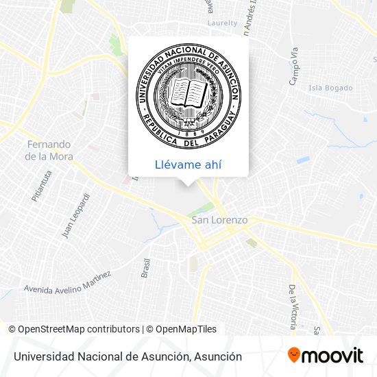 Mapa de Universidad Nacional de Asunción