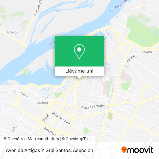 Mapa de Avenida Artigas Y Gral Santos