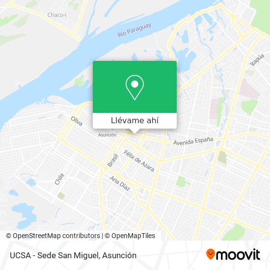 Mapa de UCSA - Sede San Miguel