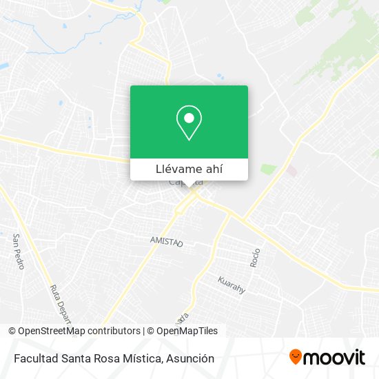 Mapa de Facultad Santa Rosa Mística