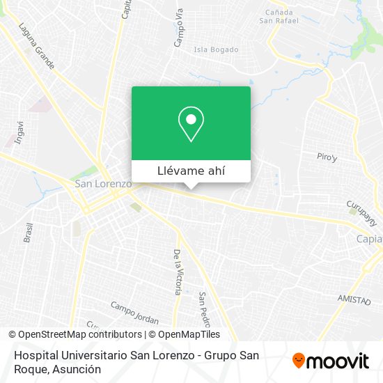 Mapa de Hospital Universitario San Lorenzo - Grupo San Roque