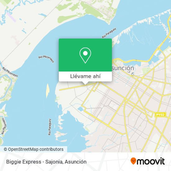 Mapa de Biggie Express - Sajonia
