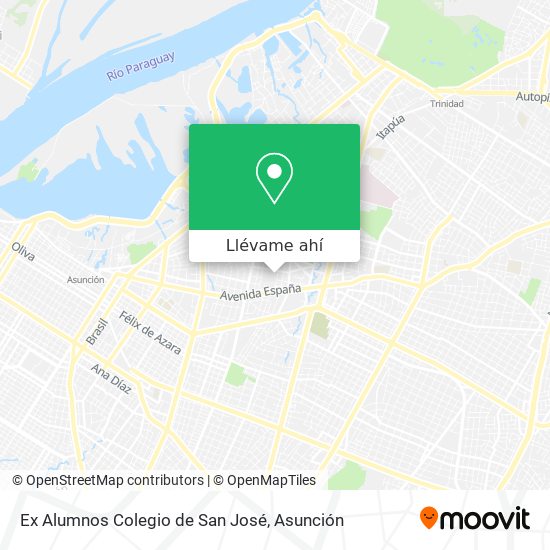 Mapa de Ex Alumnos Colegio de San José