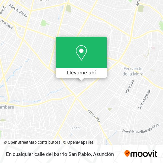 Mapa de En cualquier calle del barrio San Pablo