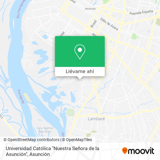 Mapa de Universidad Católica "Nuestra Señora de la Asunción"