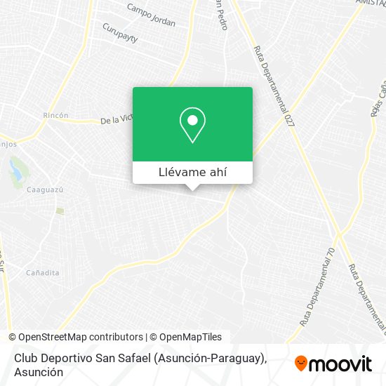 Mapa de Club Deportivo San Safael (Asunción-Paraguay)