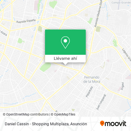 Mapa de Daniel Cassin - Shopping Multiplaza