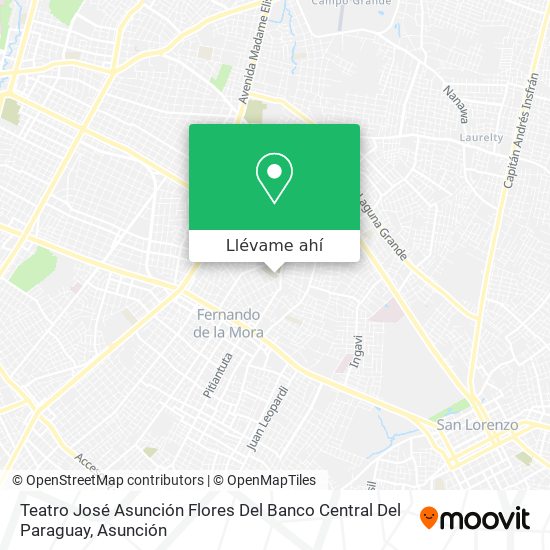 Mapa de Teatro José Asunción Flores Del Banco Central Del Paraguay