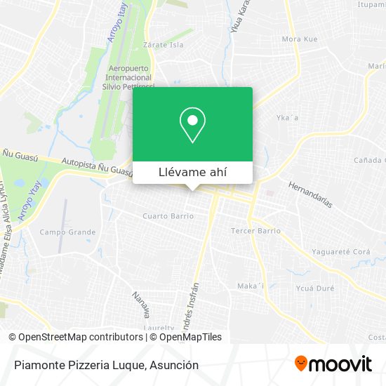 Mapa de Piamonte Pizzeria Luque