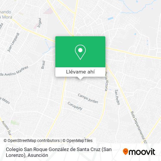 Mapa de Colegio San Roque González de Santa Cruz (San Lorenzo)