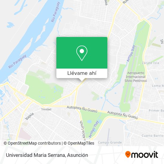 Mapa de Universidad Maria Serrana