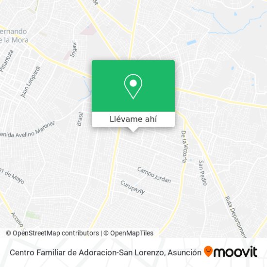 Mapa de Centro Familiar de Adoracion-San Lorenzo