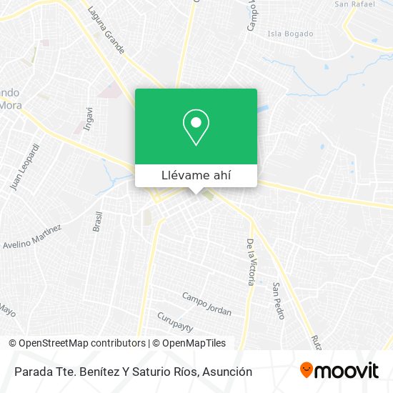 Mapa de Parada Tte. Benítez Y Saturio Ríos