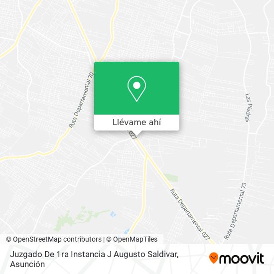 Mapa de Juzgado De 1ra Instancia J Augusto Saldivar