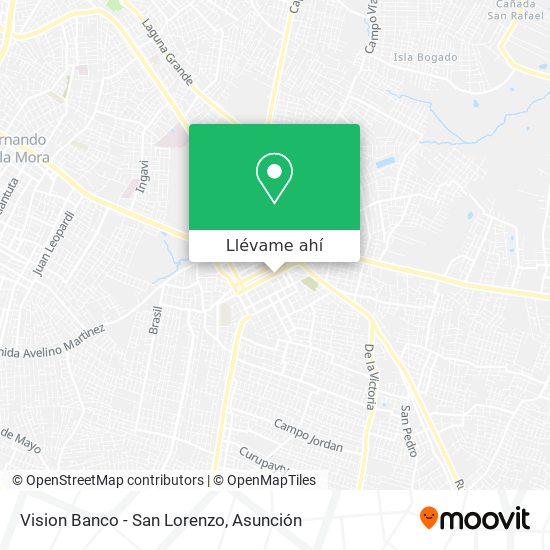 Mapa de Vision Banco - San Lorenzo