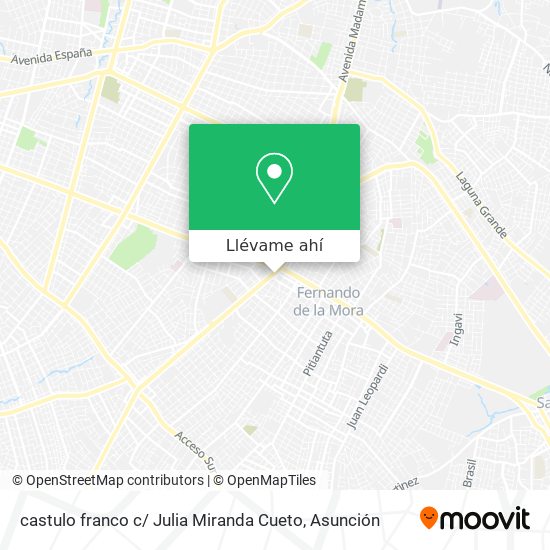 Mapa de castulo franco c/ Julia Miranda Cueto