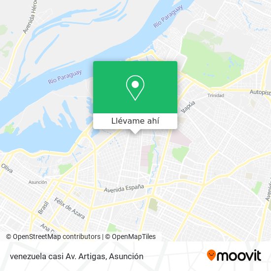 Mapa de venezuela casi Av. Artigas