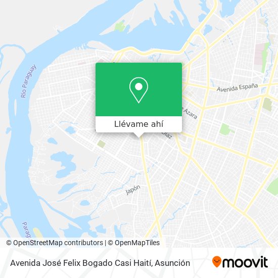 Mapa de Avenida José Felix Bogado Casi Haití