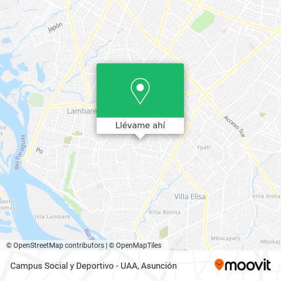 Mapa de Campus Social y Deportivo - UAA