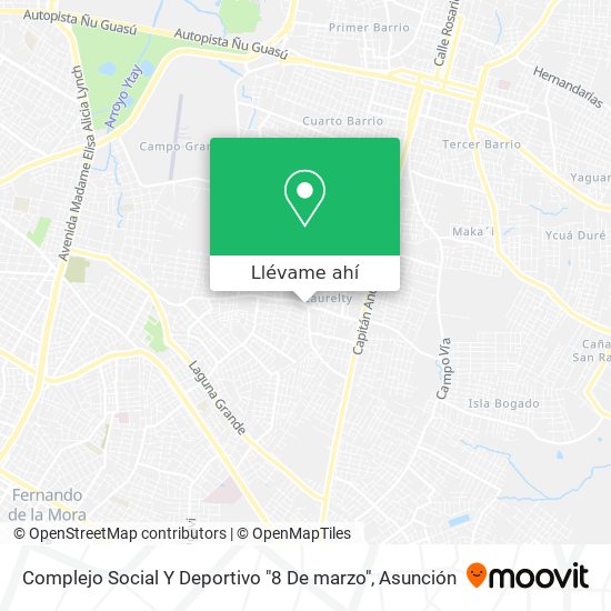 Mapa de Complejo Social Y Deportivo "8 De marzo"
