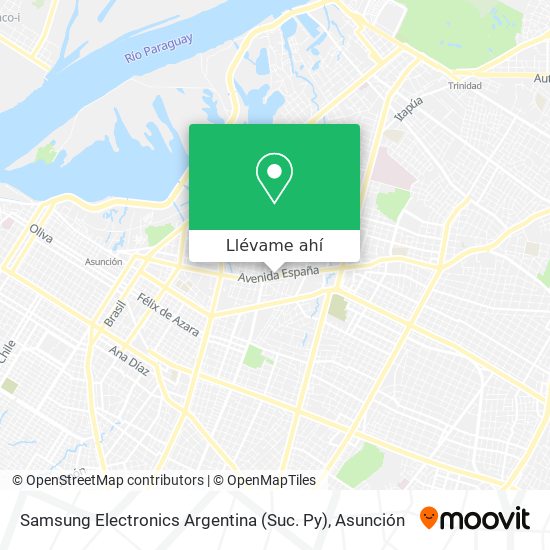 Mapa de Samsung Electronics Argentina (Suc. Py)