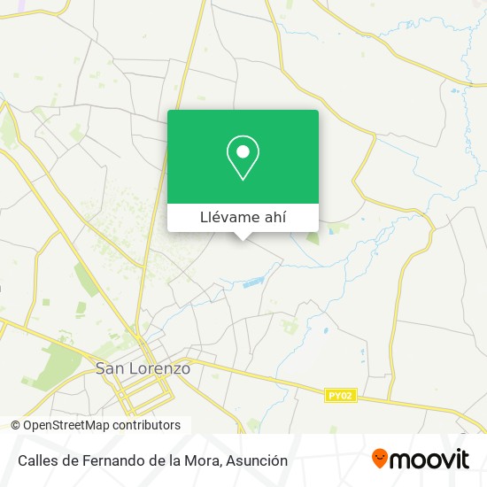 Mapa de Calles de Fernando de la Mora
