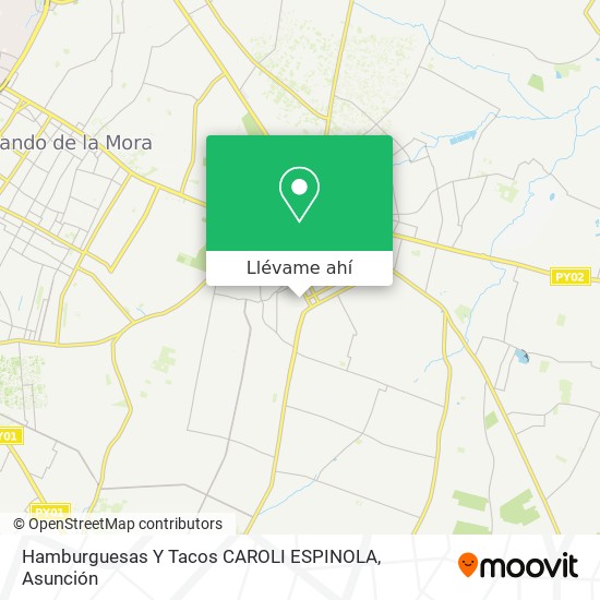 Mapa de Hamburguesas Y Tacos CAROLI ESPINOLA