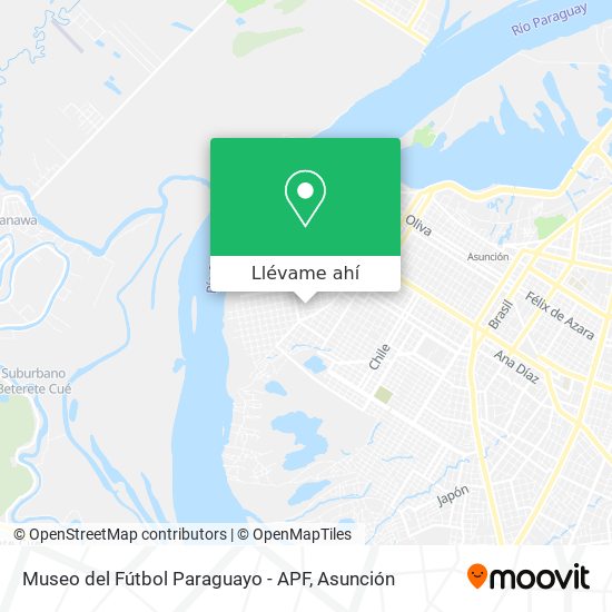 Mapa de Museo del Fútbol Paraguayo - APF