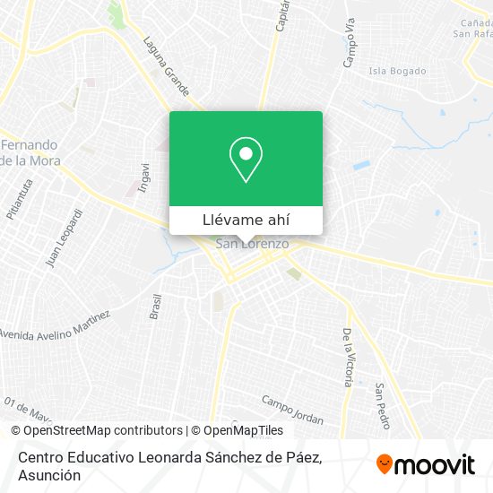 Mapa de Centro Educativo Leonarda Sánchez de Páez