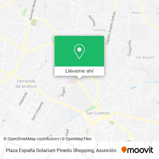 Mapa de Plaza España Solarium Pinedo Shopping